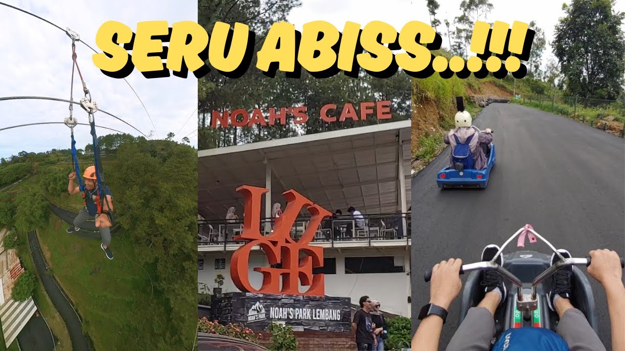 Nyobain Wahana paling seru di Noah Park Lembang, Bandung.