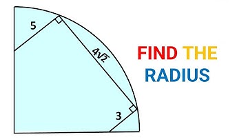 Math Olympiad | Can you find Radius? | (Step-by-step explanation) | #math #maths