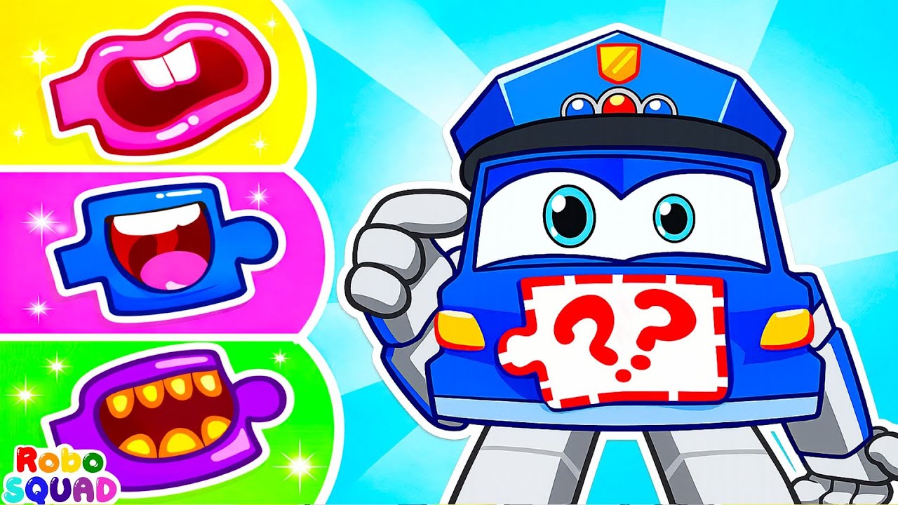 Where Is My Mouth Song 👄 Brush Your Teeth | Good Habits For Kids | RoboSquad Nursery Rhymes