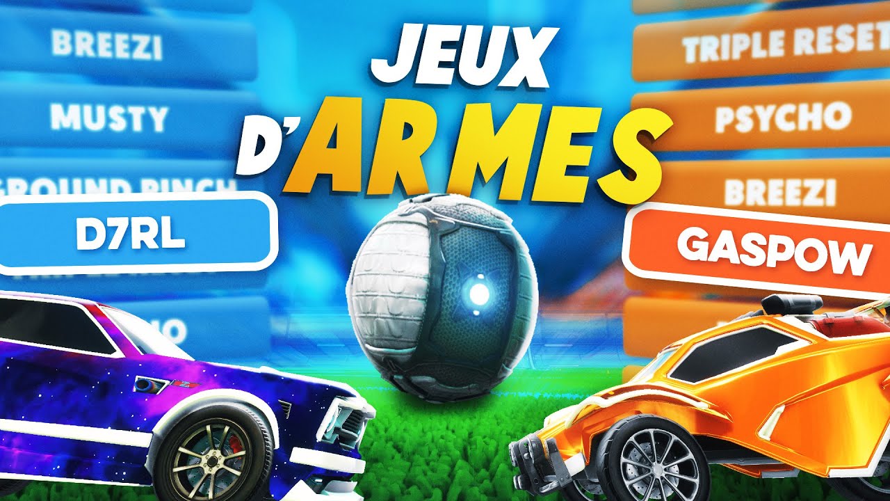 On s'est AFFRONTÉS en JEUX D'ARMES avec @GaspowRocketLeague (ce mode est incroyable)