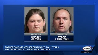 The woman who took explicit photos of children to share with her partner is headed to prison for ...