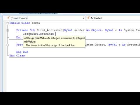 visual basic 2008 - Trackbar Tutorial