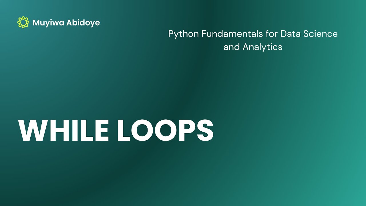 Control Flow 3 - WHILE LOOP - YouTube