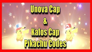Unova Cap Pikachu and Kalos Cap Pikachu 