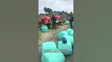 China Hot sale Round silage hay grass baler wrapping machine animal feed baler film packing machine