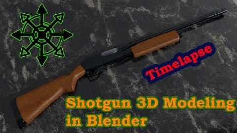 SHOTGUN! | Blender 2.83 Game Asset Modeling Timelapse