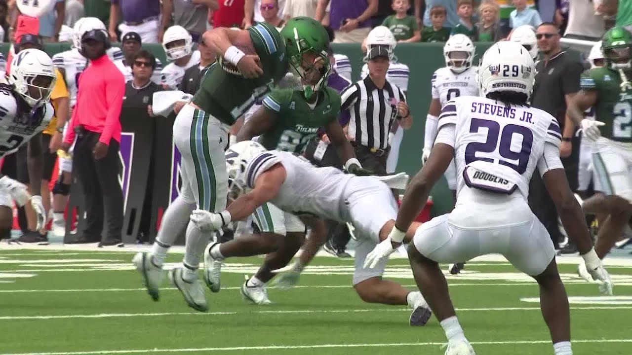 VIDEO REPORT: Jake Retzlaff is triumphant in his Tulane debut as the Green Wave tops Northwestern...