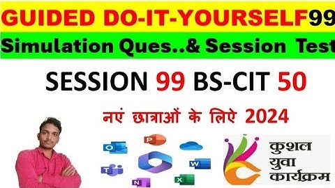 GUIDED DO-IT-YOURSELF SESSION 99 || BS-CIT SESSION 50 [HINDI] #kyp #doityourself #youtube