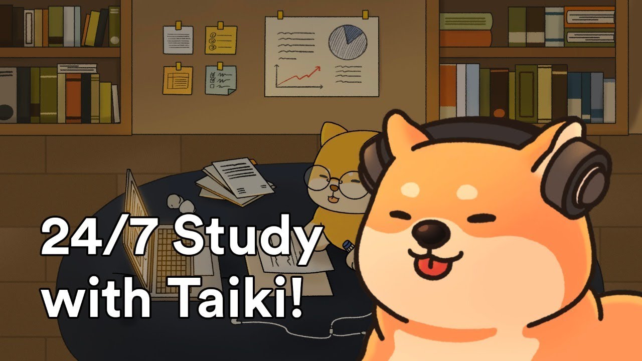 [24/7 study with me] chill study live stream – pomodoro timer | 25min focus blocks