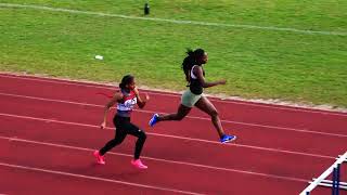 Girls 60m Hurdles Finals TimeSpann Red and Black Indoor Outdoor 2024