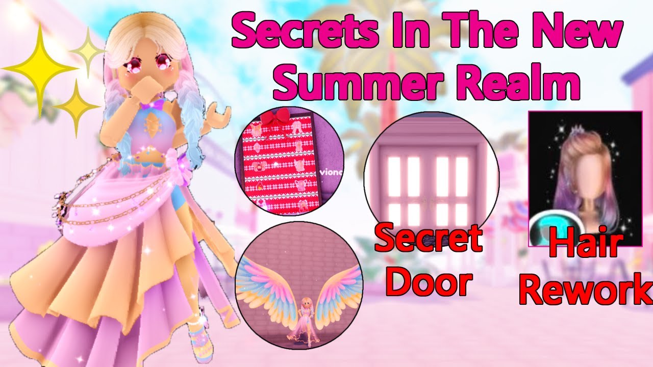 Secrets In The NEW Summer Realm Update In Royale High / Diamond Beach
