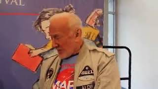 Buzz Aldrin says 'We didnt go there' when asked about the Moon Landing.