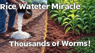 Revive Your Garden with Rice Water; Thousands of Worms in 3 Days