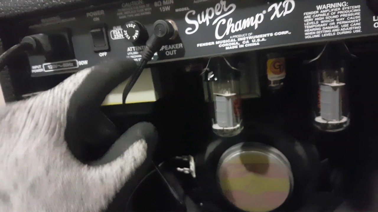 Fender Super Champ XD (Cambio de Bulbos) - YouTube