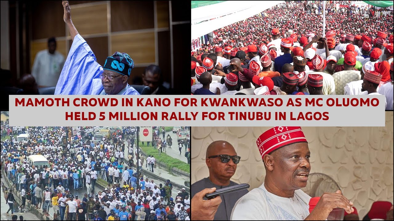 Mamoth crowd in Kano for Kwankwaso as MC Oluomo held 5 million rally ...