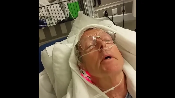Tom in hospital video near dearth bed.