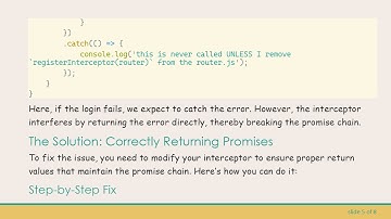 Axios Interceptor Impact on Error Handling in Vue.js Applications