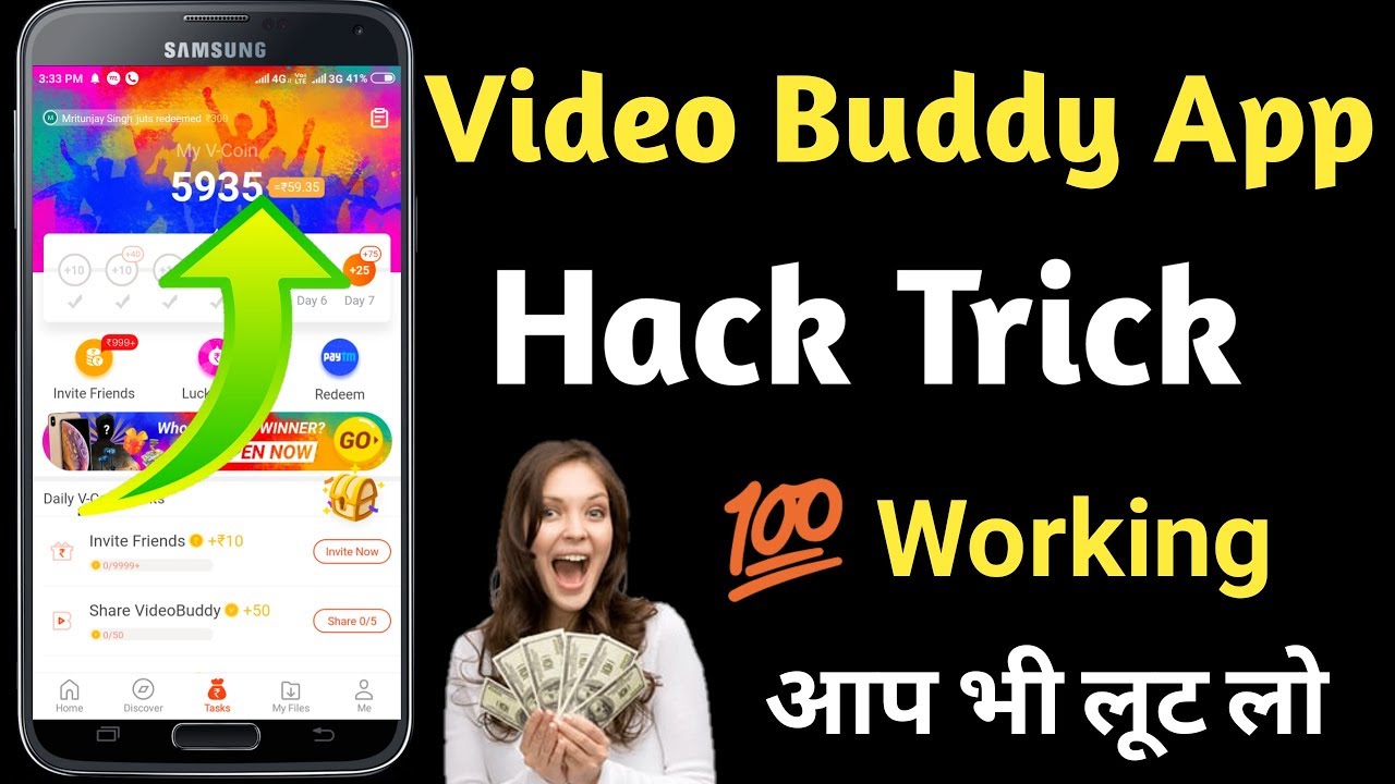 Video Buddy app online refer trick / Video Buddy app otp bypass trick