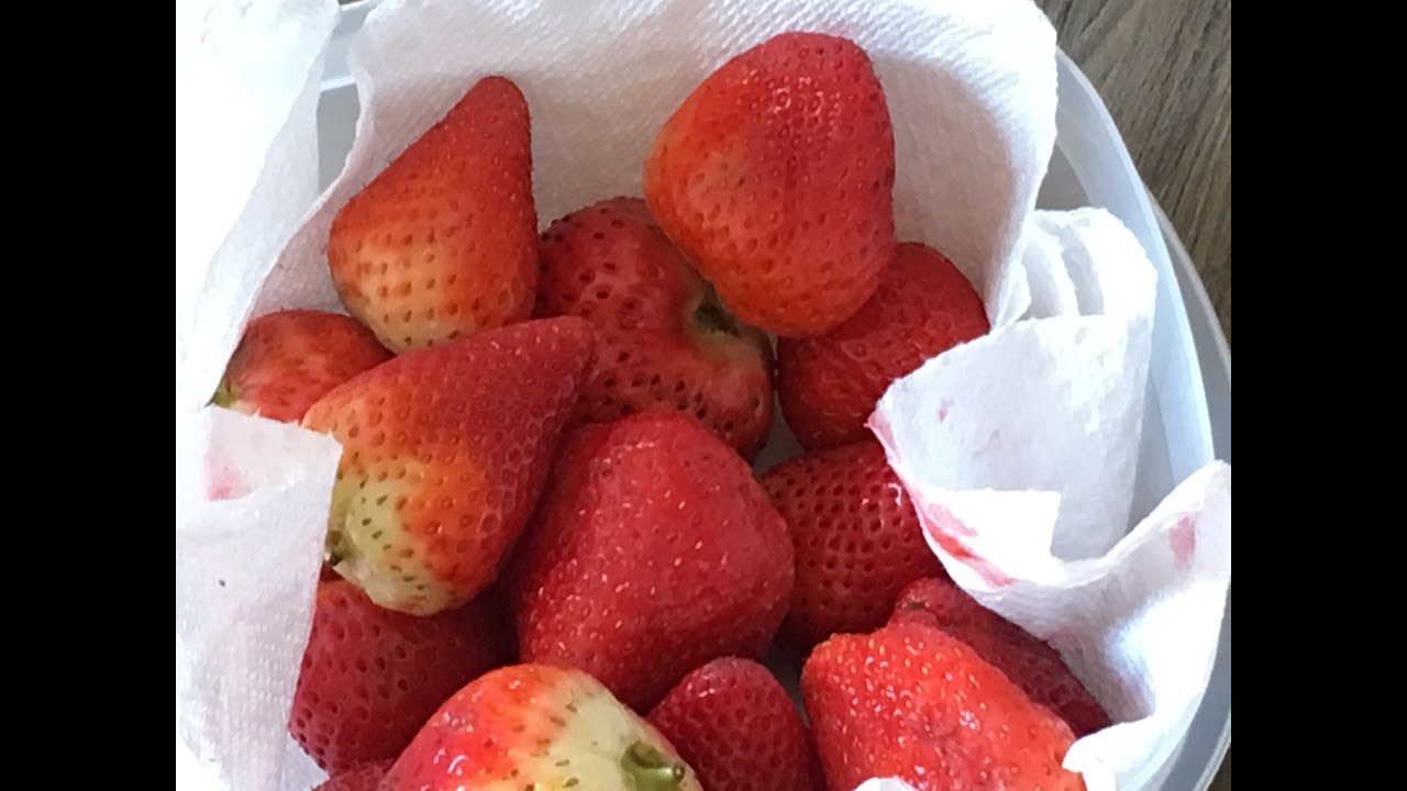 How to clean strawberries and store it for more days fresh - YouTube