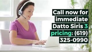 Datto Siris 3 Pricing | QUOTE: (619)325-0990