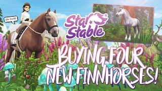 Buying 4 of the NEW FINNHORSES! | Star Stable Updates