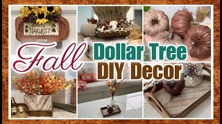 🍁 FALL DOLLAR TREE CRAFTS 🍁 EASY DIY FALL DECOR IDEAS!!