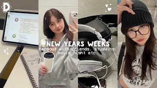 NEW YEARS WEEKS 2023💌 hangout with friends, studying, movie night etc. [ENG/RUS]
