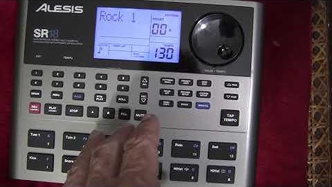 Alesis SR18 Drum Machine  - Transposing Bass lines