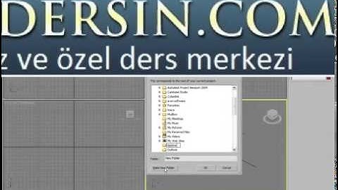 Creating/Setting a Project Folder 0539 290 13 13 | bitirme tezi
