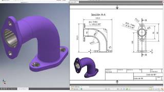 Autodesk Inventor - Modelado 10 - Codo 90 (Pipe) - Tutorial (Español)