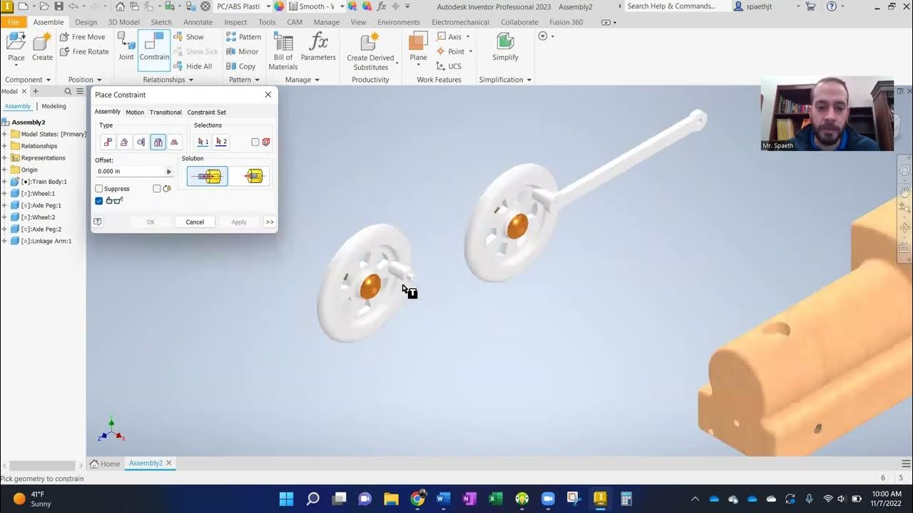 Autodesk Inventor Train Assembly 2022 YouTube