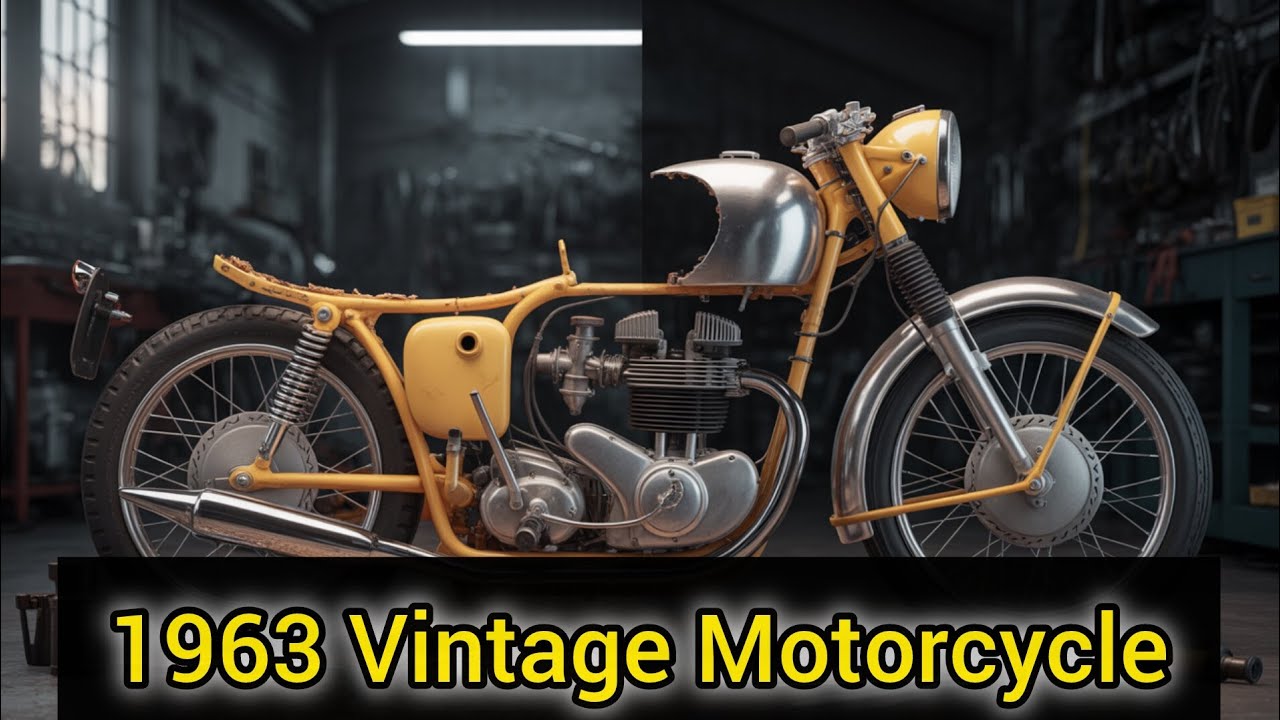 Repairing a 1963 Vintage Motorcycle | Full Restoration Process
