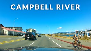 Campbell River BC Downtown Drive 4K - British Columbia, Canada (Vancouver Island)