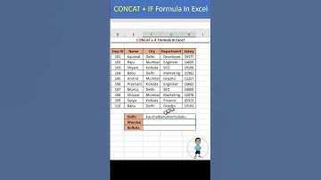 IF + CONCAT Formula In Excel #excel #exceltips #shorts #exceltutorial #msexcel #microsoftexcel