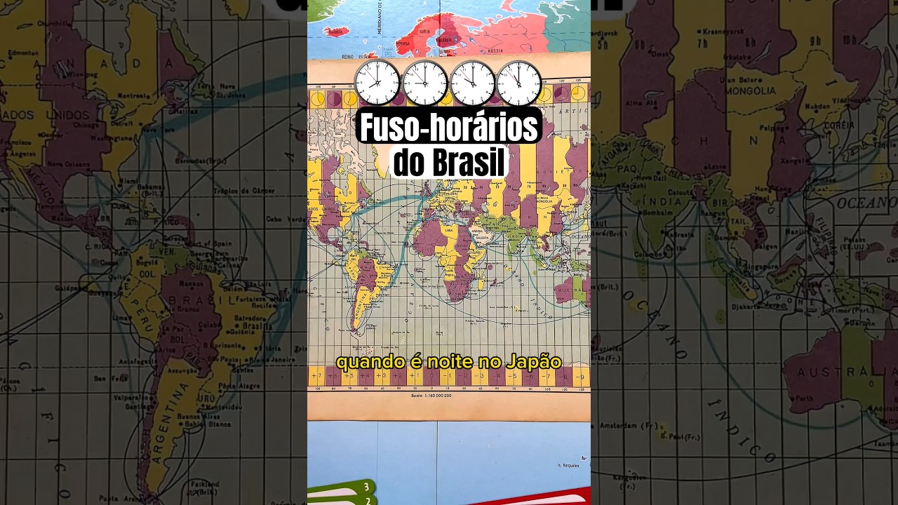 Fuso-horários do Brasil #geografia #fusohorario #brasil