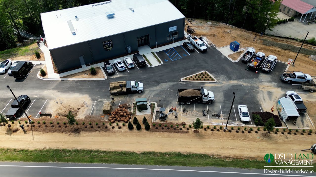 Frame from DSLD's Birmingham Legion FC Training Facility Landscaping & Irrigation project video