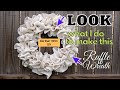 [DIY] Burlap Ruffle Wreath| Burlap Wreaths| Burlap wreath Ideas.