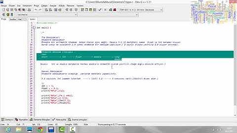 C Programlama Dersleri 6  Tür Dönüşümleri