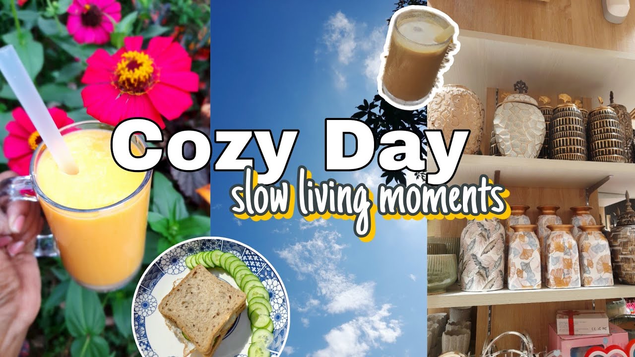 Slow Living Vlog 🌿 | Morning Sky, Breakfast, Shopping, Café Moments & Pinterest