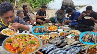 Makan Besar bersama Warga usai MENOMBAK ikan di Pulau Terpencil #day19