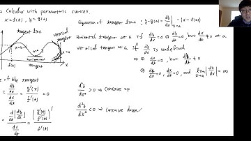 Section 10.2 Calculus with Parametric Curves