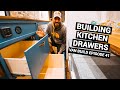 DIY Van Drawers & Cabinet Faces - Finishing Our Kitchen Cabinets