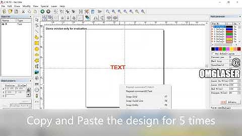 How to set Hatch to cycle through pattern 1, 2 and 3 for 5 times | Ezcad Settings