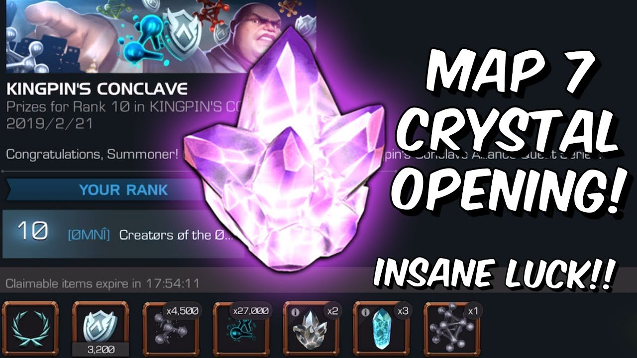 Map 7 Crystal Opening! - Top 10 Alliance Quest Rewards - Marvel Contest Of Champions