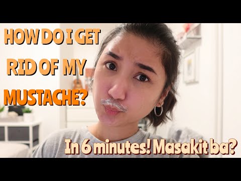 How i remove my female mustache | Tagalog