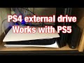 PS4 external hard drives work with PS5