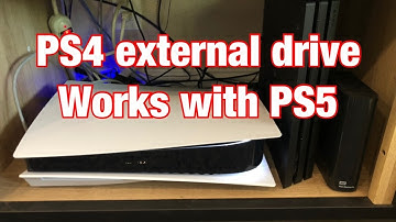 PS4 external hard drives work with PS5