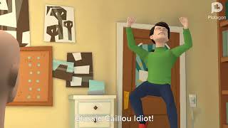 Clic Caillou Pushes Rosie Downstairs And Gets Grounded