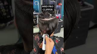 Testing the sharpness of the Clipper MRD Pro on thick hair #barbertools #barberlife #barbershop