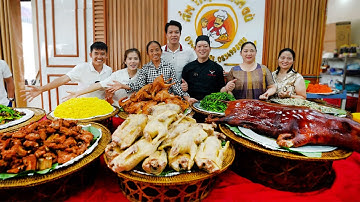 Hưng Vlog - Lần Đầu Cùng Mẹ Bà Tân Vlog Dự Đại Tiệc 8 Món Khổng Lồ